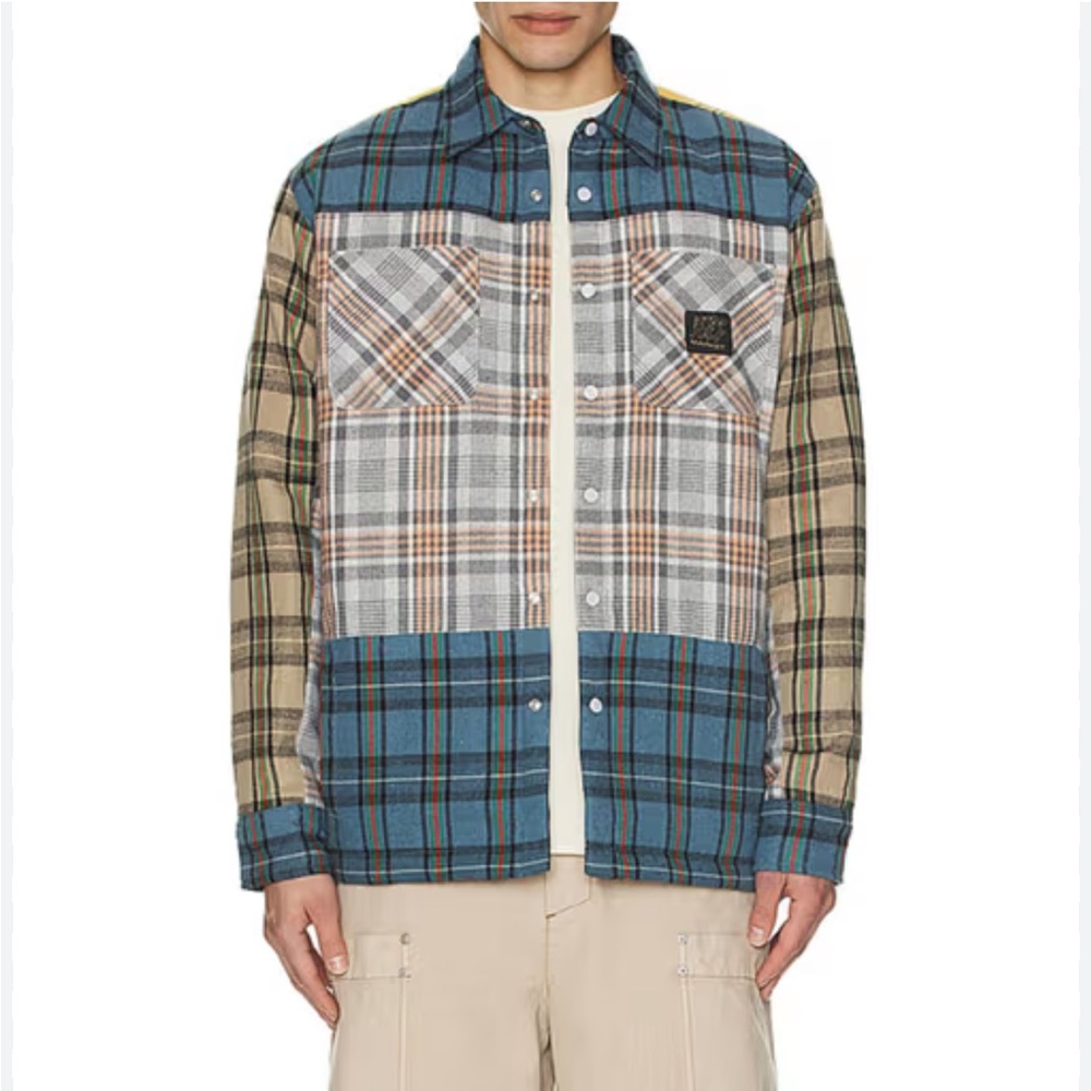 Market Thrift Flannel Long Sleeve Shirt Size Medium